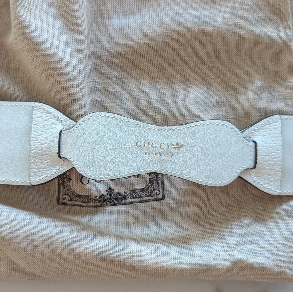 Gucci x Adidas Limited Edition Horsebit Belt. 625834 214351. 100cm 40 inch. New - Picture 10 of 11